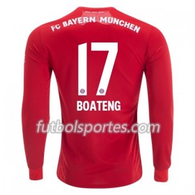 Camisetas Bayern de Múnich Jerome Boateng 17 Primera Equipacion 2019/2020 Manga Larga